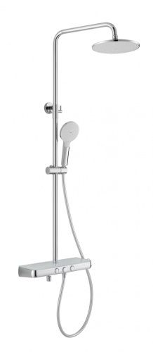 Душевая стойка Arrow AG3308SH настенная цвет хром с термостатом