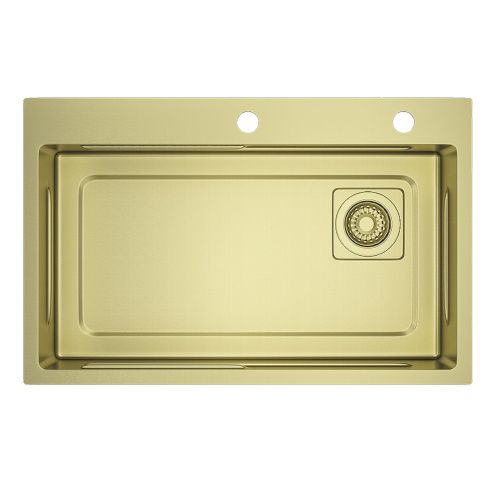 Кухонная мойка Raglo R702 R702.7246.03 72х46 цвет золотой сатин поверхность матовая