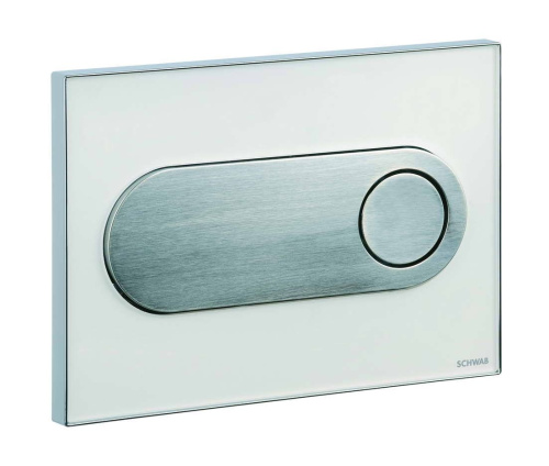 Клавиша смыва механическая Schwab Circle 5800817 цвет белый/хром