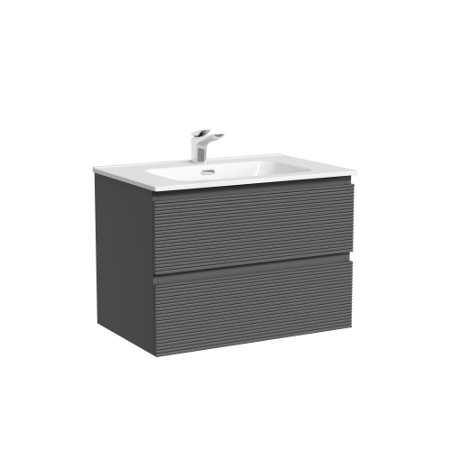 Тумба под раковину Sancos FOLK FL70GS 69х45х50 подвесная цвет серый