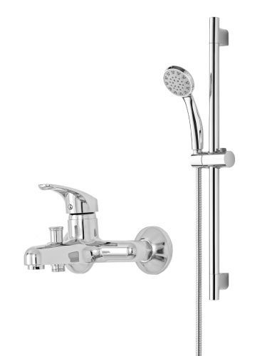 Душевой гарнитур со смесителем OneLife  P01-611cr настенный  хром