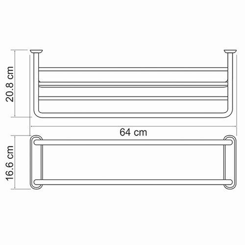 Полка в ванную комнату WasserKRAFT 888 - фото 4