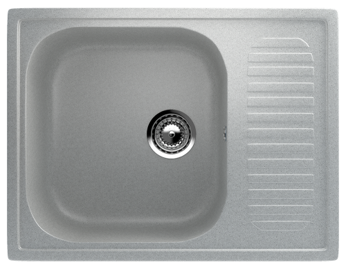 Кухонная мойка Ulgran Classic U-202-310 64х49 цвет серый