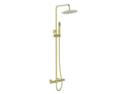 Душевая стойка BelBagno UNO UNO-DOCM-ORO настенная цвет золото