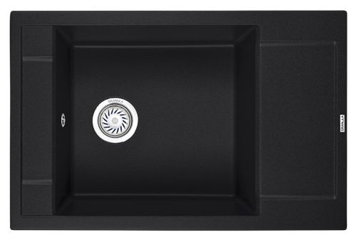 Кухонная мойка Granula 7806, ЧЁРНЫЙ 78х50 цвет черный поверхность матовая