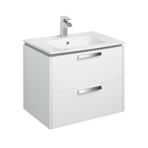 Тумба под раковину Roca LAGO 7.8572.9.580.6 60х45х49 подвесная цвет белый глянцевый