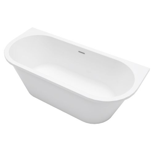 Ванна акриловая Azario ELCON ELC18075 180х75 пристенная овальная с каркасом