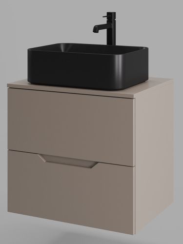 Тумба с раковиной Orange Line Li-60TuLMDF+B02-460MB 61х46х70