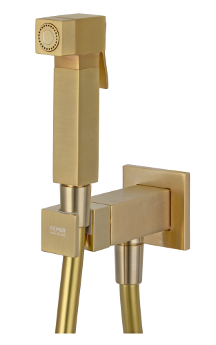 Гигиенический душ со смесителем Remer Q64BG золото брашированное