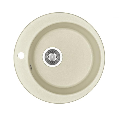 Кухонная мойка Aquaton Иверия 1A711032IV240 48х48 цвет жемчуг поверхность матовая