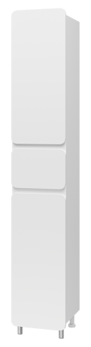 Шкаф-пенал Misty Чегет П-Чег-05035-01-1ЯЛ 35х34х195 напольный цвет белый