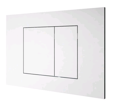 Клавиша смыва пневматическая Almar WC Plate E330001.MW цвет белый матовый