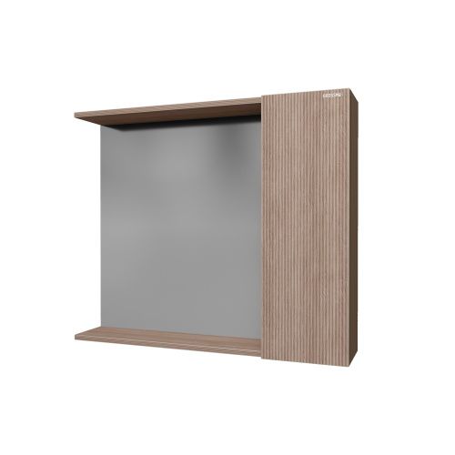 Зеркало-шкаф Grossman Юнит 208011 80х17х70 подвесной цвет кадена вуд