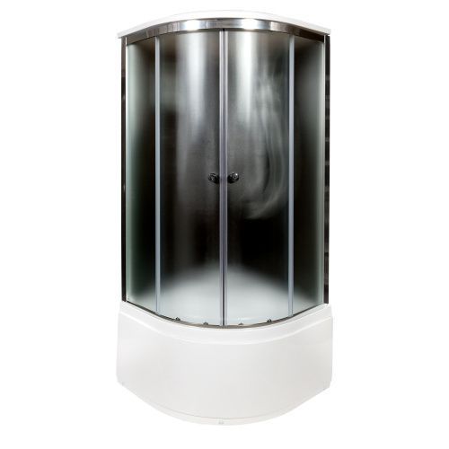 Душевая кабина AvaCan B10SBLACK 100х100 четверть круга с крышей ориентация универсальная