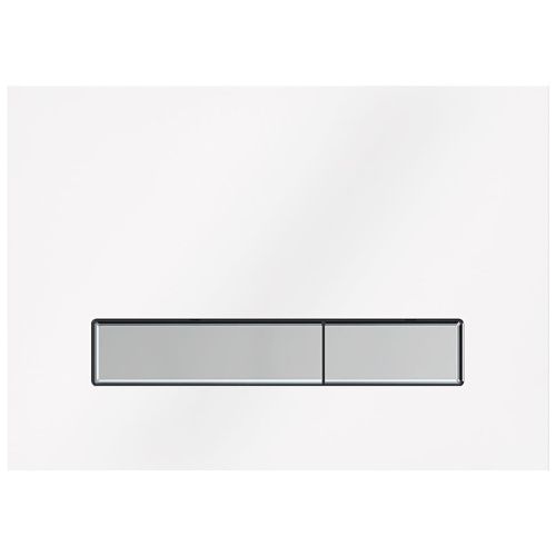 Клавиша смыва механическая KK POL Vitrum Grande V1 SPP/126/0/K цвет белый/хром матовый