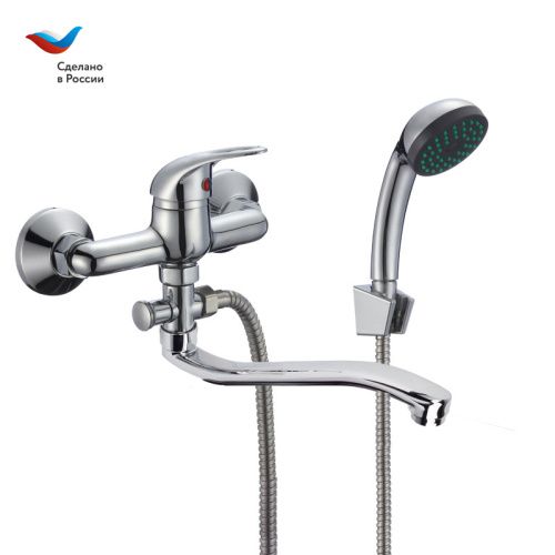 Смеситель для ванны Славен Прораб СЛ-ОД-Р30 настенный хром