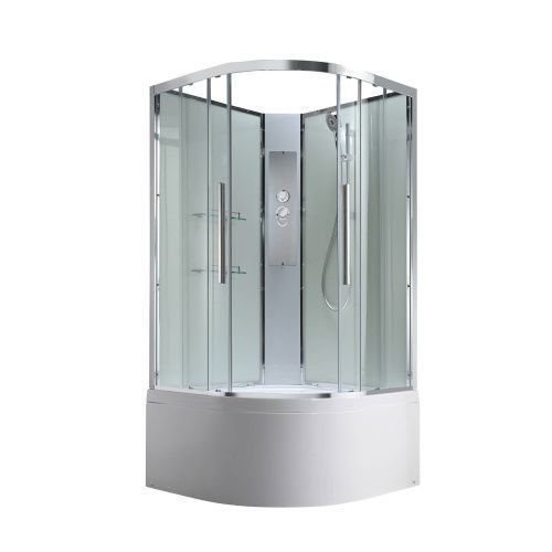 Душевая кабина AvaCan EM EM5010NT 100х100 четверть круга без крыши ориентация универсальная