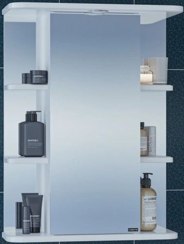 Зеркало-шкаф СанТа Герда 101021 55х24х71 подвесной цвет белый