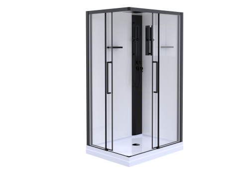 Душевая кабина Esbano MUSE ESKM129CKRL 120х90 прямоугольная с крышей ориентация левая