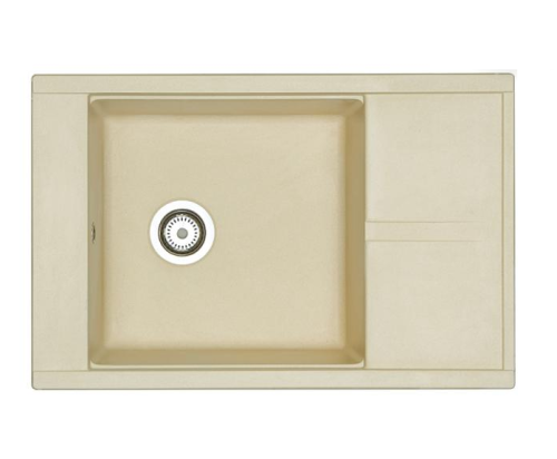 Кухонная мойка Aquaton Делия 1A715132DE290 78х51 цвет бежевый поверхность матовая