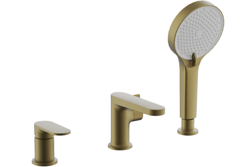 Смеситель BELZ B66713-5 на борт ванны золото