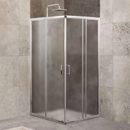 Душевой уголок BelBagno UNIQUE UNIQUE-A-2-85/100-P-Cr 85х85 стекло рифленое профиль хром глянцевый без поддона