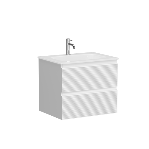 Тумба под раковину Sancos FOLK FL60W 59х45х50 подвесная цвет белый