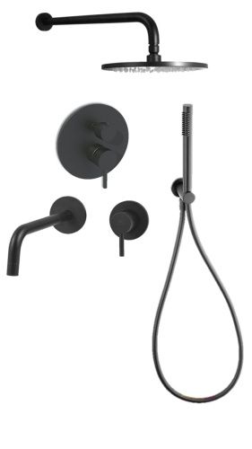 Душевая система Paffoni Light KITLIG018NO006 встраиваемая в стену