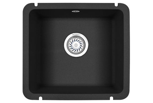 Кухонная мойка Granula 3601, ЧЁРНЫЙ 42х46 цвет черный поверхность матовая