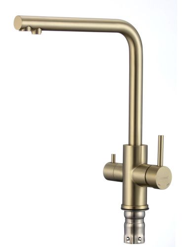 Смеситель для кухни Fmark FS0862C на мойку золото матовое