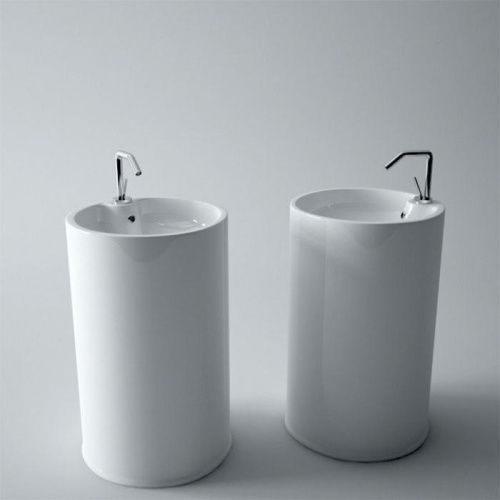 Раковина керамическая Simas Top e lavabi d'Arredo 51 см GTEbi*1 напольная цвет белый без отверстий под смеситель