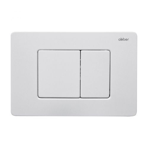 Клавиша смыва механическая Abber AC0120MW цвет белый матовый