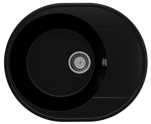 Кухонная мойка Ulgran Quartz Nora 585-07 59х49 цвет черный поверхность матовая