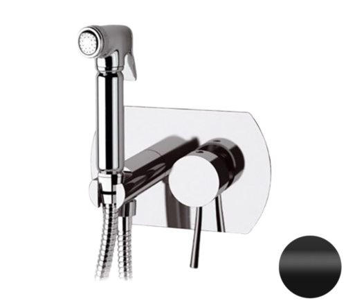 Гигиенический душ со смесителем Remer N60NO черный матовый