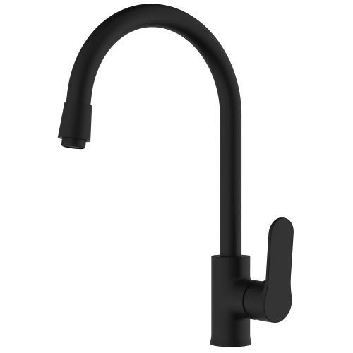 Смеситель для кухни Azario Elvis AZ-WWK568155PA на мойку черный матовый