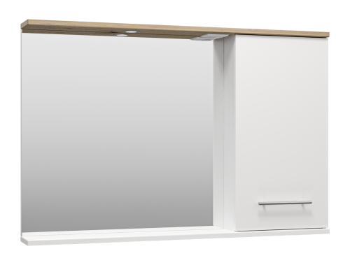 Зеркало-шкаф Misty Респект Э-Рес02120-1П 118х15х80 подвесной