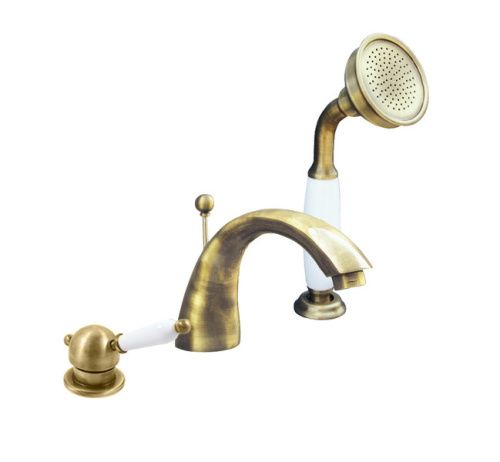 Смеситель RavSlezak LABE L569.5SSM на борт ванны бронза