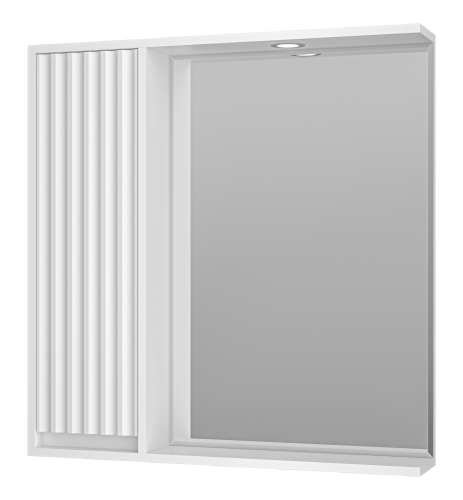 Зеркало-шкаф Brevita Balaton BAL-04080-01-Л 78х14х80 подвесной цвет белый