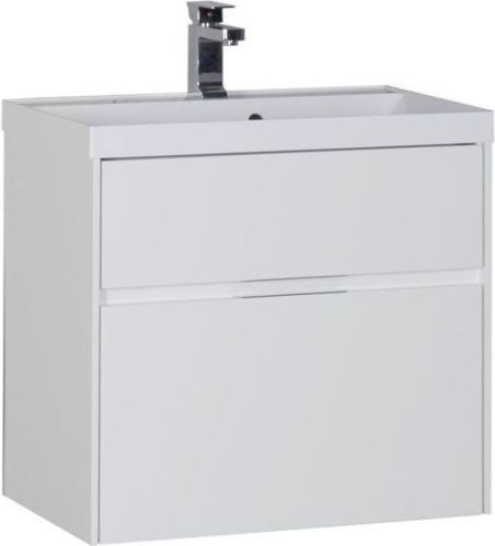 Тумба с раковиной Aquanet Латина 00212835 70х45х65 напольная/подвесная цвет белый