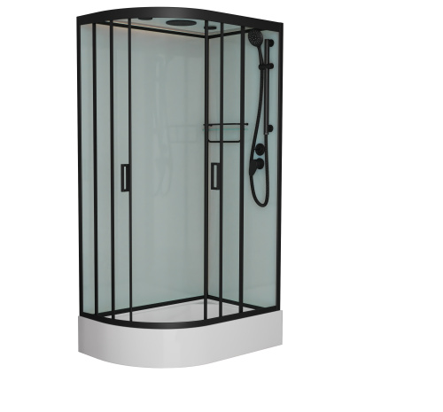 Душевая кабина Frank 145009 120х80 с крышей ориентация правая