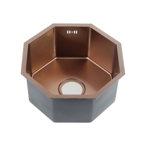 Кухонная мойка Melana ProfLine D400BR бронза 40х40 цвет бронза поверхность матовая