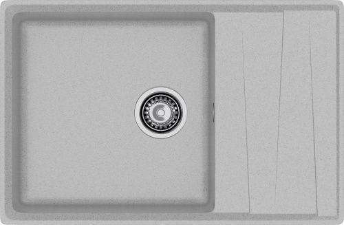 Кухонная мойка Granfest Level LV-760L серый 76х50 цвет серый поверхность матовая