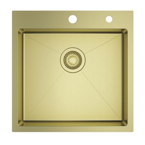Кухонная мойка Raglo R700 R700.5050.03 50х50 цвет золотой сатин поверхность матовая