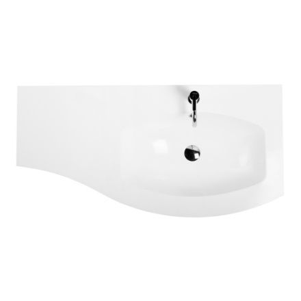 Раковина из искусственного камня Cezares 50154 104х52 подвесная цвет белый матовый 1 отверстие под смеситель