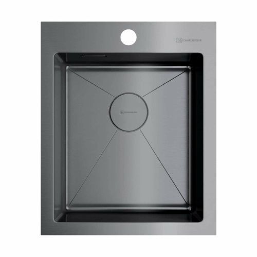 Кухонная мойка Omoikiri Akisame 4973094 41х51 цвет вороненая сталь
