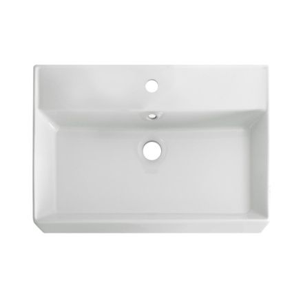 Раковина керамическая Cezares MOLVENO 46 CZR-MIL-60-LVB 60х47 подвесная цвет белый 1 отверстие под смеситель