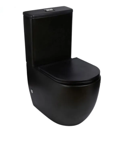 Унитаз напольный с бачком WeltWasser WW SK WW MERZBACH 011 MT-BL (10000013291) черный матовый с сиденьем микролифт безободковый смыв торнадо