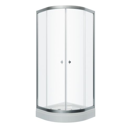 Душевой уголок Тритон Альфа Щ0000049613 90х90 стекло прозрачное профиль хром с поддоном