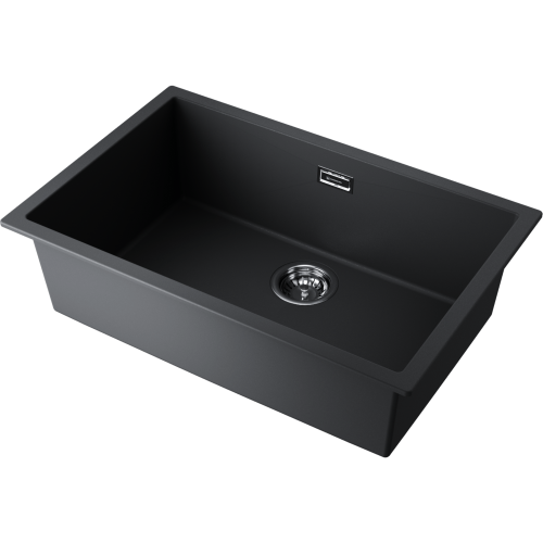 Кухонная мойка Omoikiri Yamakawa 75T-U/I 4993437 76х46 цвет черный