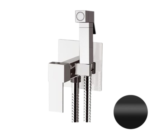 Гигиенический душ со смесителем Remer Q65NO черный матовый